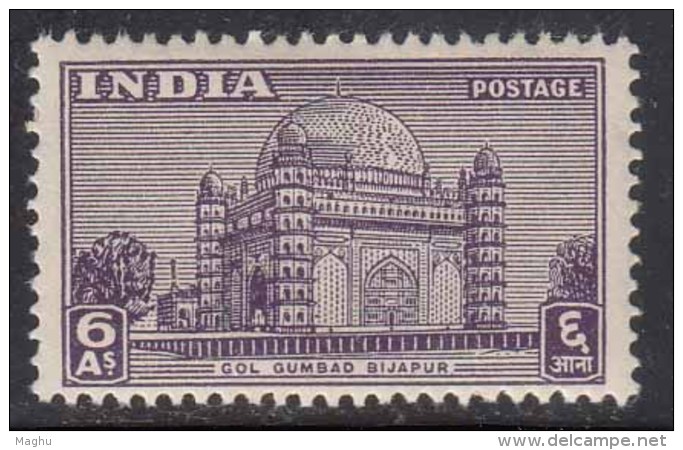 6as Archaeological Series MH 1949, Gol Gombuj Bijapur India Archaeology Architecture Monument - Unused Stamps