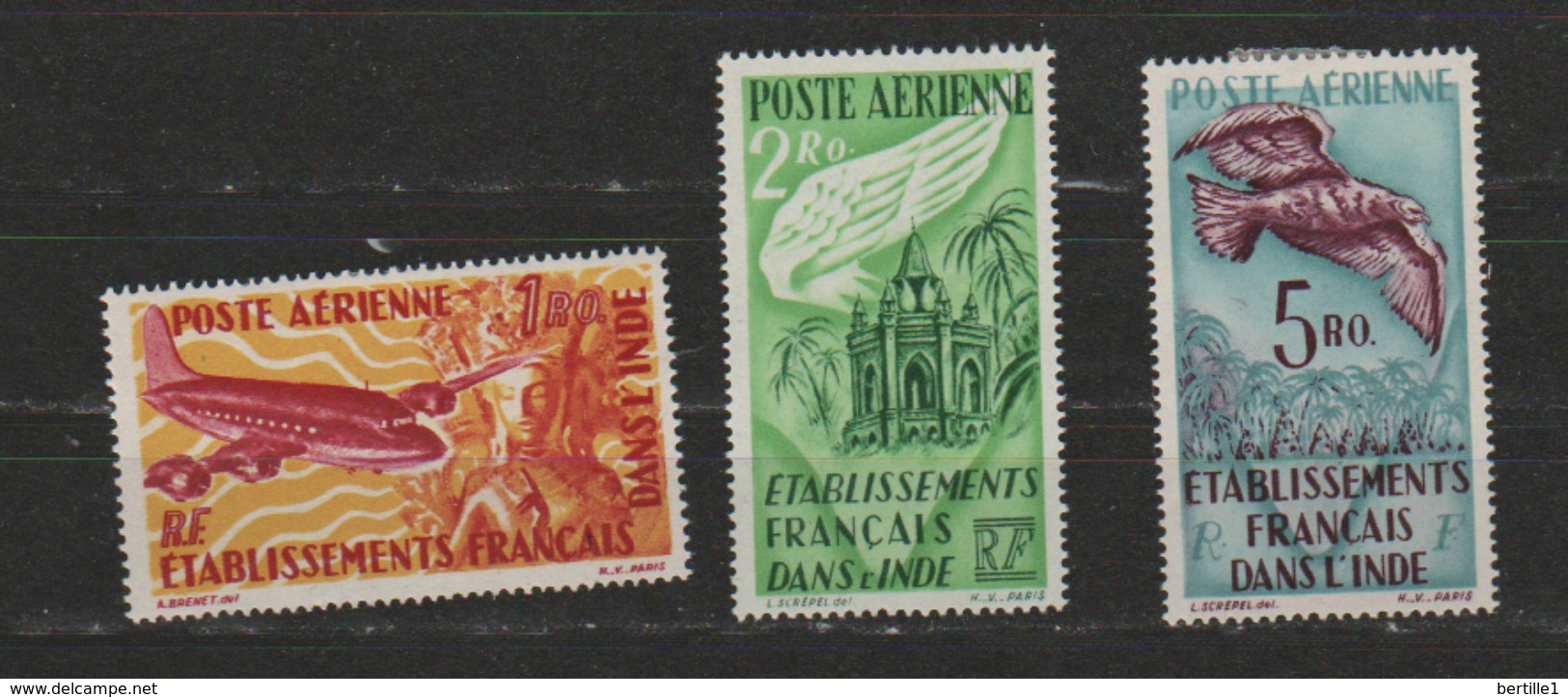 INDE             N° YVERT  :  PA 18/20  NEUF AVEC CHARNIERES       ( Ch  875     ) - Unused Stamps