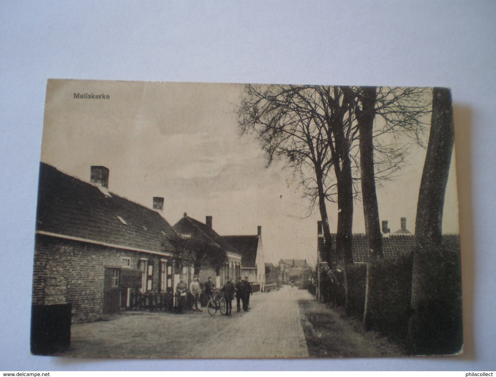 Meliskerke (gem.Veere) Zicht In Het Dorp (geanimeerd) Gelopen 1928 - Andere & Zonder Classificatie