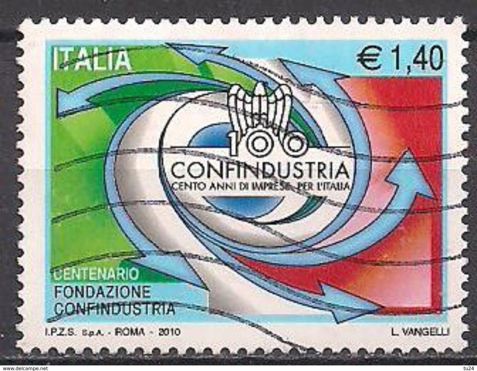 Italien (2010)  Mi.Nr.  3374  Gest. / Used  (1fl13) - 2001-10: Used