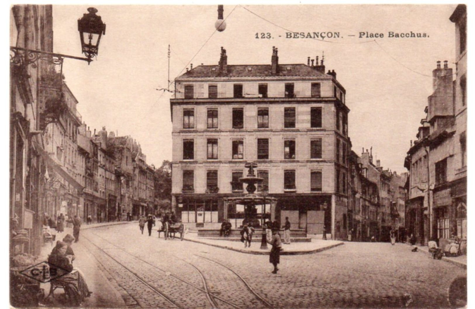 Doubs - BESANCON - Sur La Place Bacchus - 1923 - Besancon
