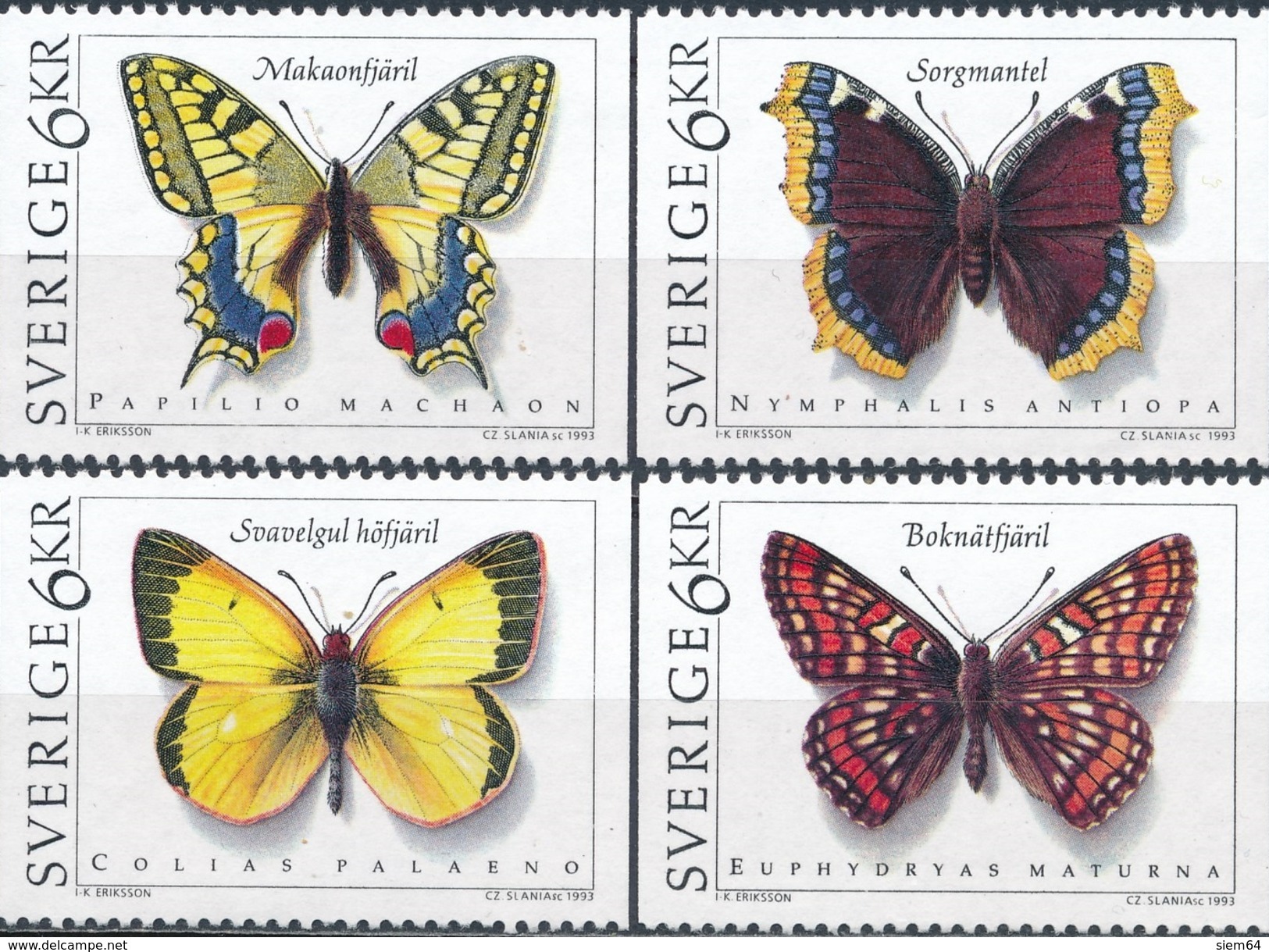 Zweden  Butterflies - Vlinders