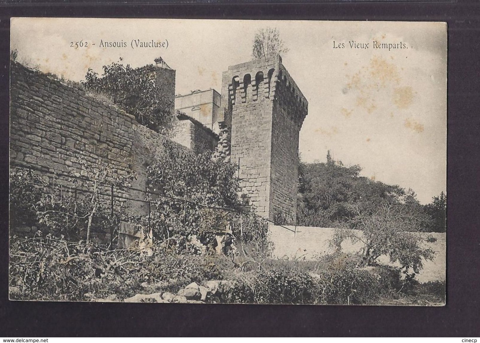 CPA 84 - ANSOUIS - Les Vieux Remparts - TB PLAN EDIFICE Château - Ansouis