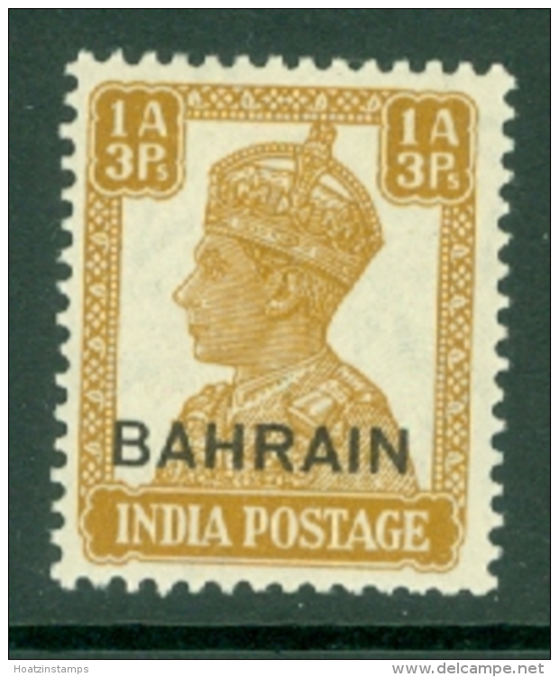Bahrain: 1942/45   KGVI     SG42     1a 3p    MH - Bahrain (...-1965)