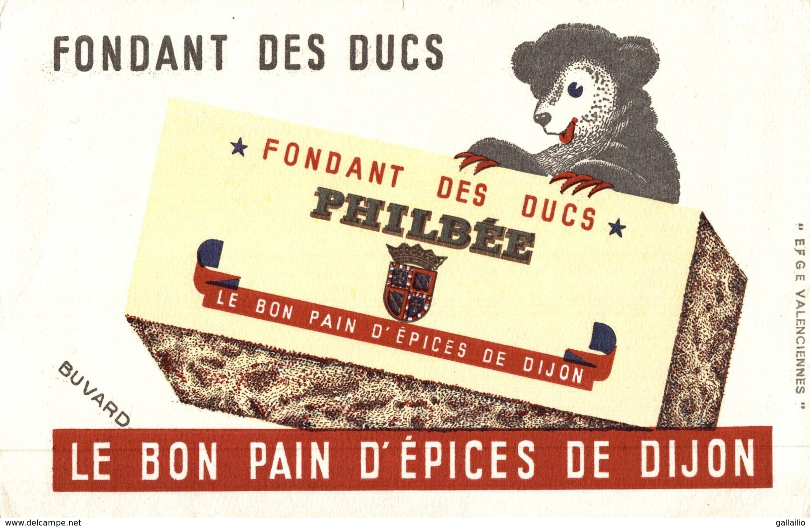 BUVARD PAIN D'EPICE DE DIJON PHILBEE - Pain D'épices