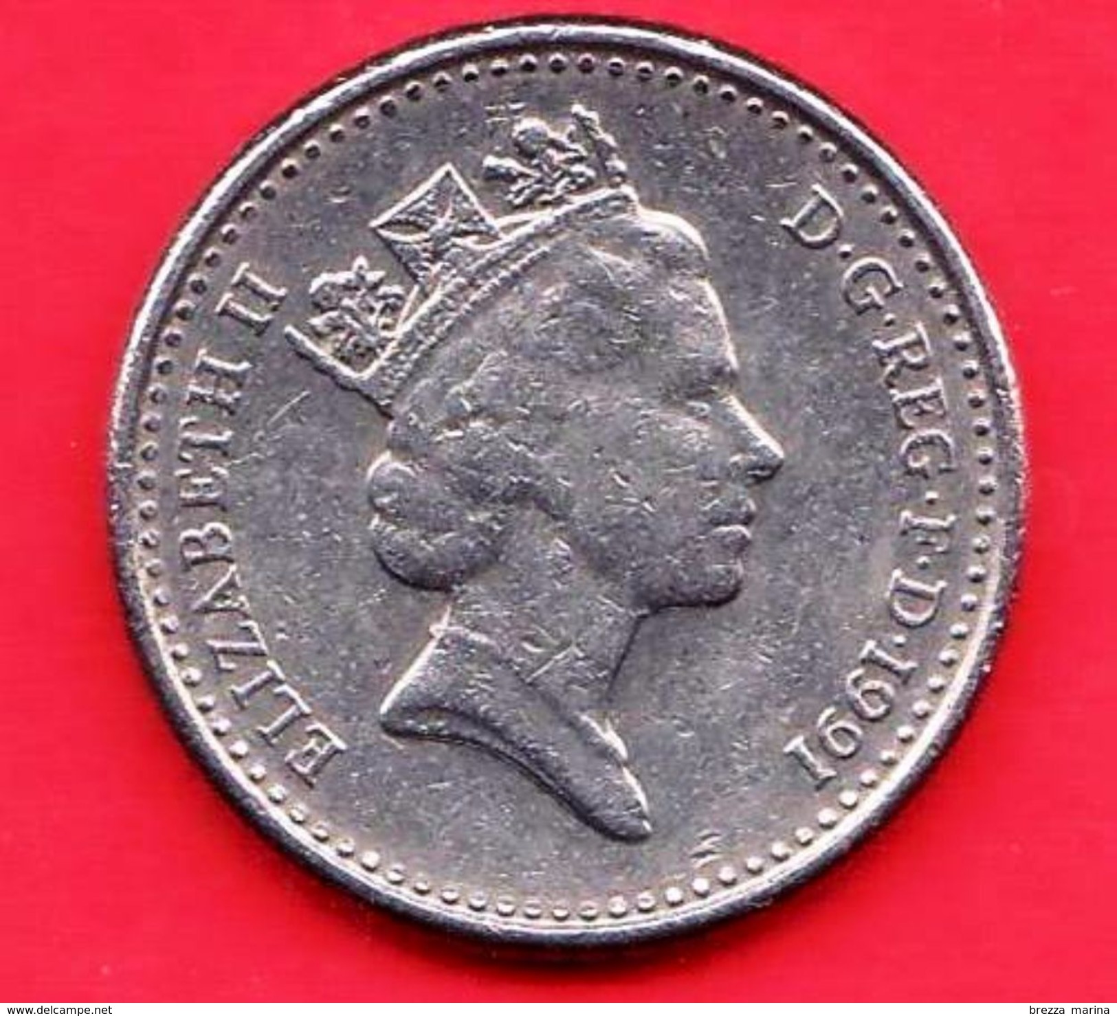 GRAN BRETAGNA - GB - 1991 - Moneta Circolata - Elizabeth II - 5 Pence - 5 Pence & 5 New Pence