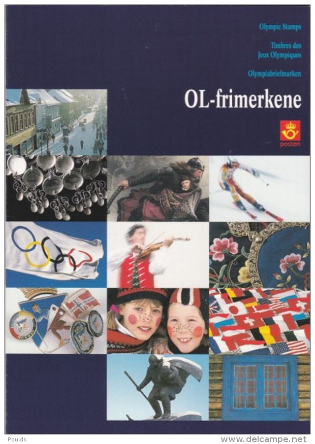 Norway - Folder W/mint Lillehammer 1994 Olympic Winter Games Stamps (LAR5-47) - Inverno1994: Lillehammer