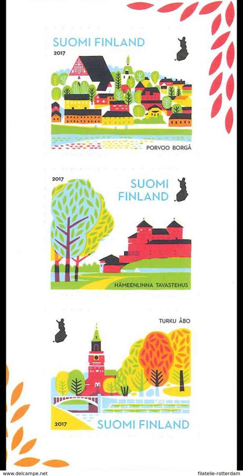 Finland - Postfris / MNH - Complete Set Nationale Stadsparken 2017 - Neufs