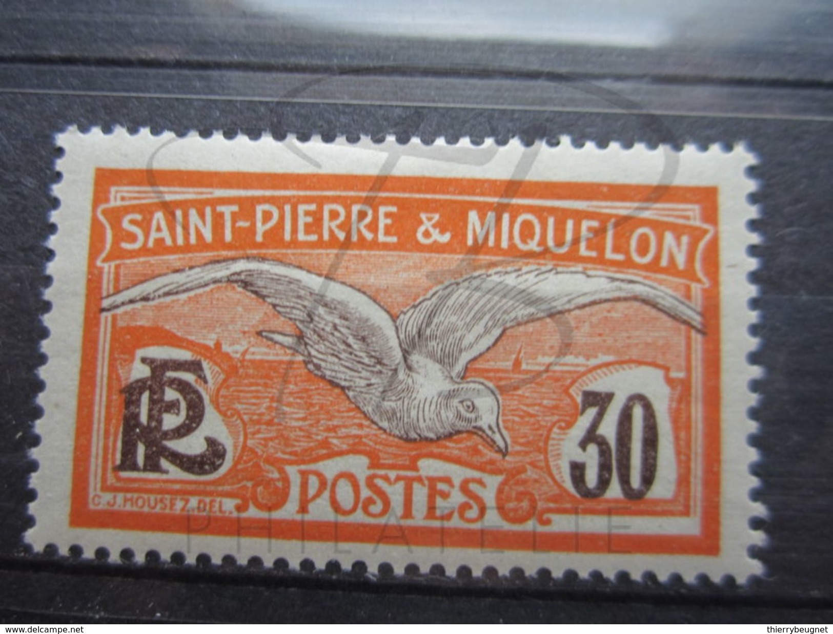 VEND BEAU TIMBRE DE SAINT-PIERRE ET MIQUELON N° 85 , X !!! - Unused Stamps