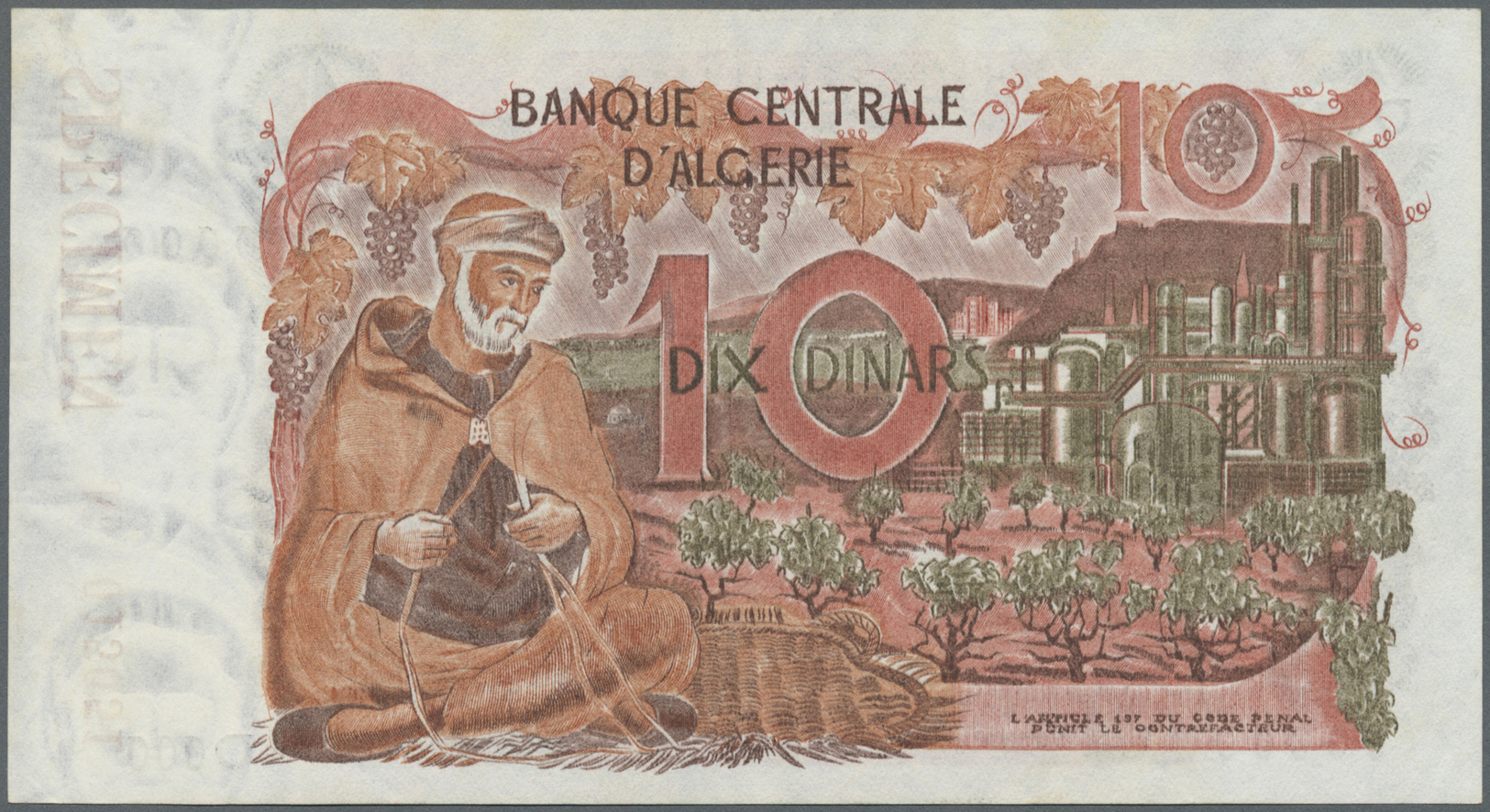 00016 Algeria / Algerien: 100 Dinars 1970 Specimen P. 127s In Condition: AUNC. - Algeria