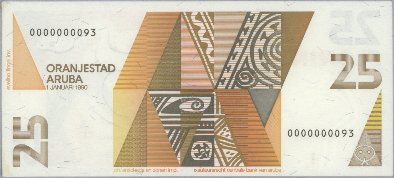 00063 Aruba: official collectors book issued by the Central Bank of Aruba commemorating the first Banknote series of Nat