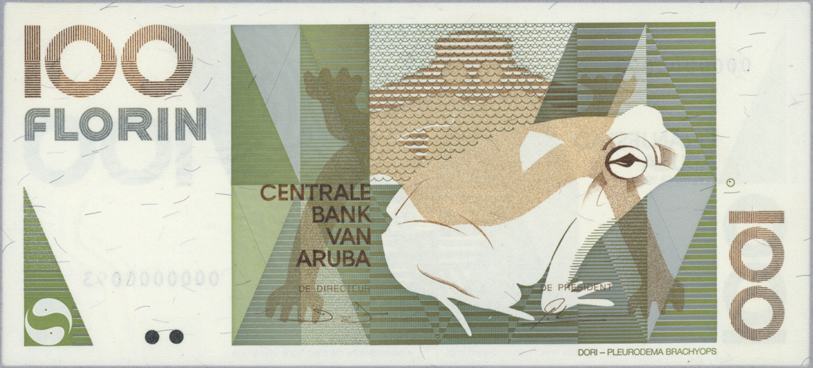 00063 Aruba: official collectors book issued by the Central Bank of Aruba commemorating the first Banknote series of Nat