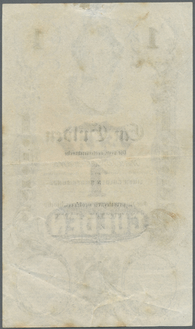 00126 Austria / Österreich: Privilegirte Oesterreichische National-Bank 1 Gulden 1848, P.A81, Lightly Toned Paper With A - Austria