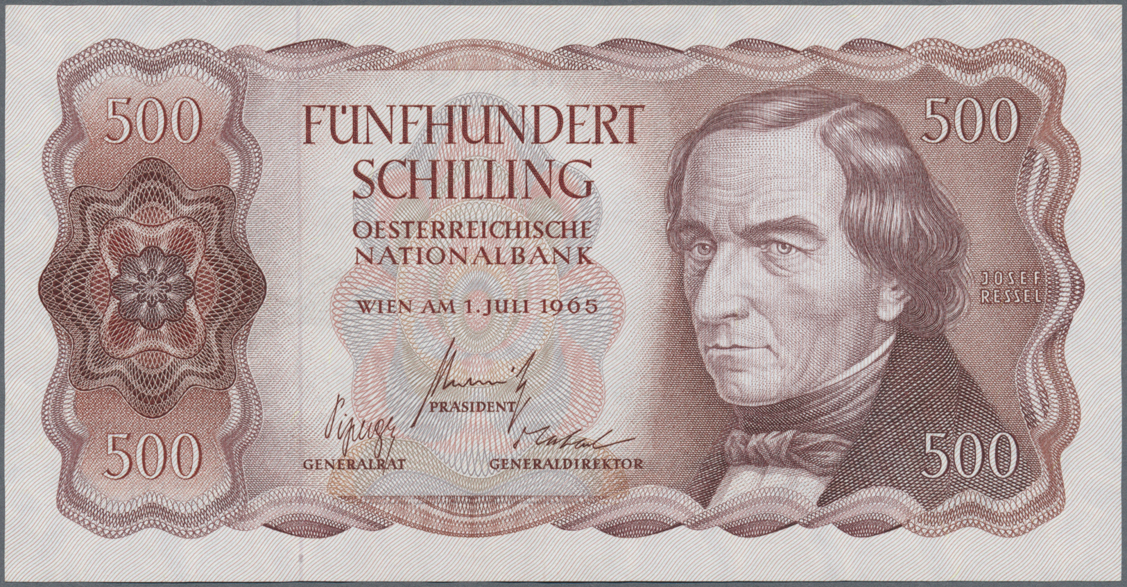 00194 Austria / Österreich: 500 Schilling 1965 P. 139 In Condition: AUNC. - Austria