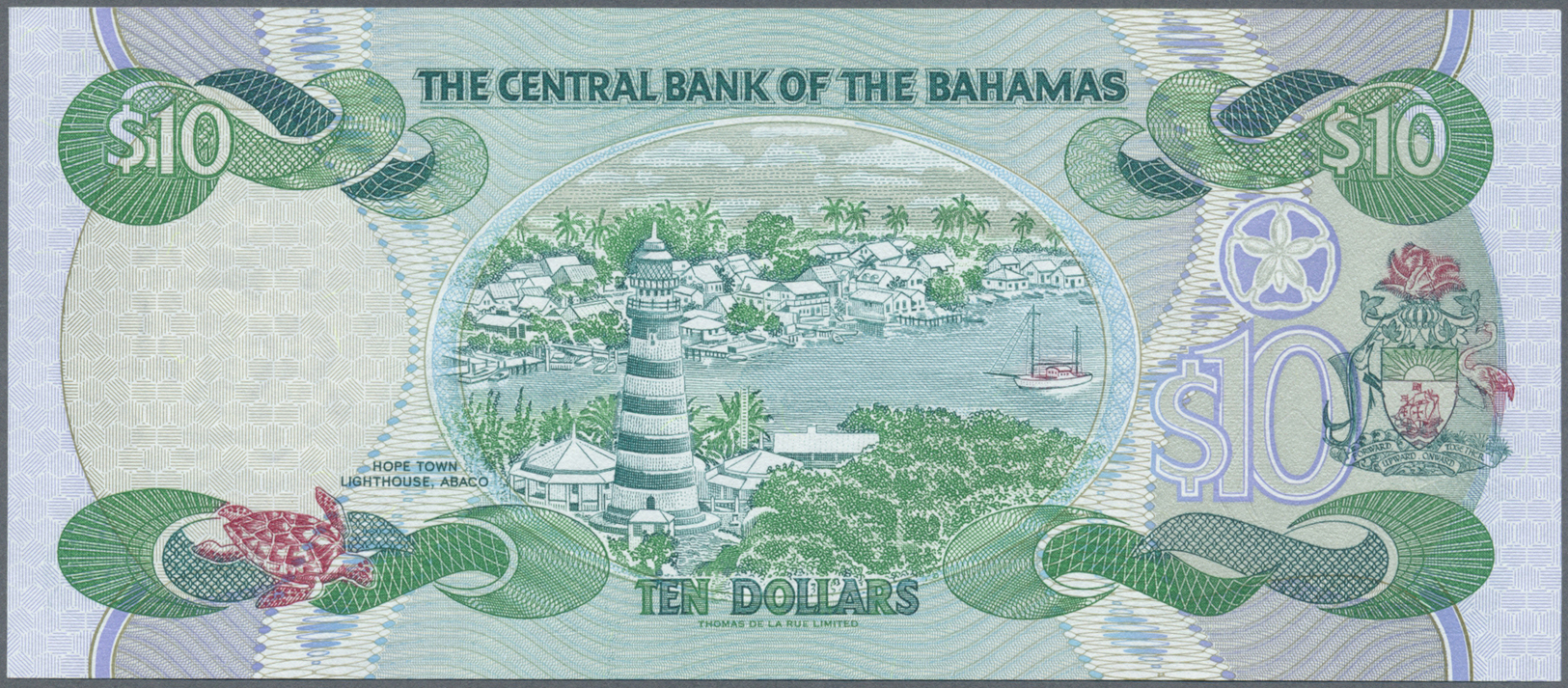 00233 Bahamas: 10 Dollars L. 1974 P. 59 In Condition: UNC. - Bahamas