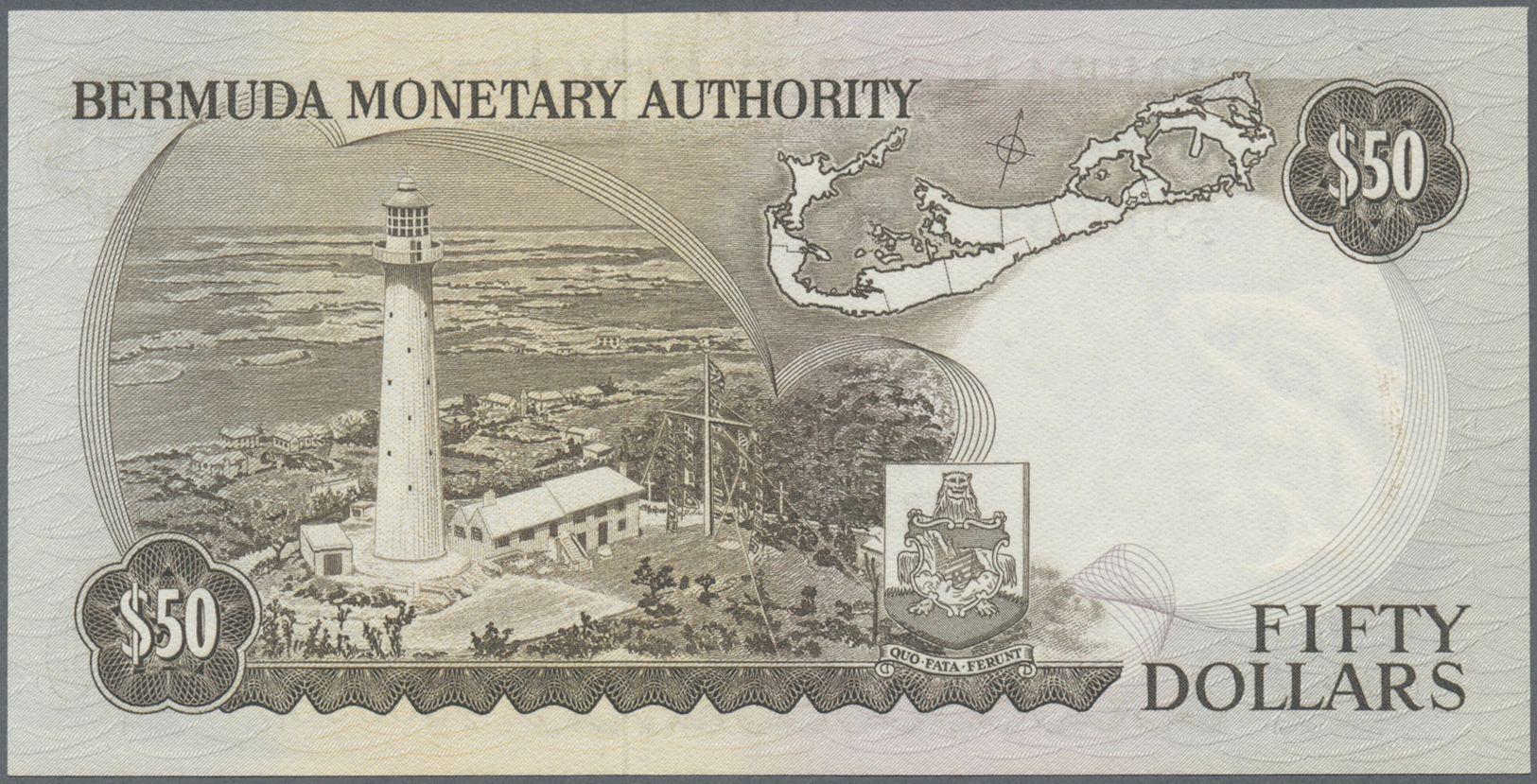 00303 Bermuda: 50 Dollars January 2nd 1982, P.32b In Perfect UNC Condition - Bermudas