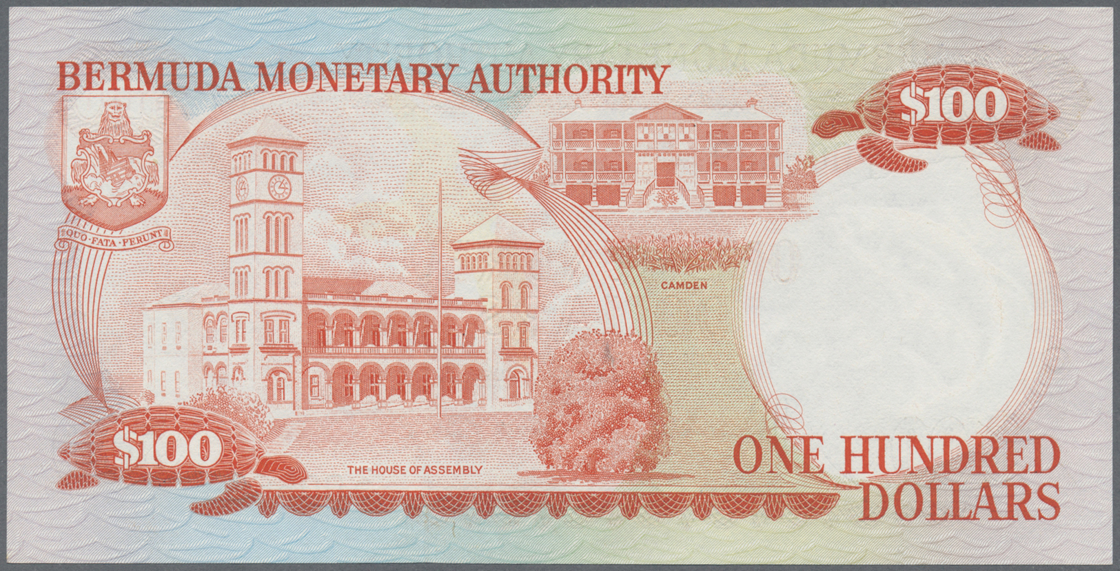 00306 Bermuda: 100 Dollars January 2nd 1986, P.33c, Replacement Series With Letter "Z", Highly Rare And In Perfect UNC C - Bermudas