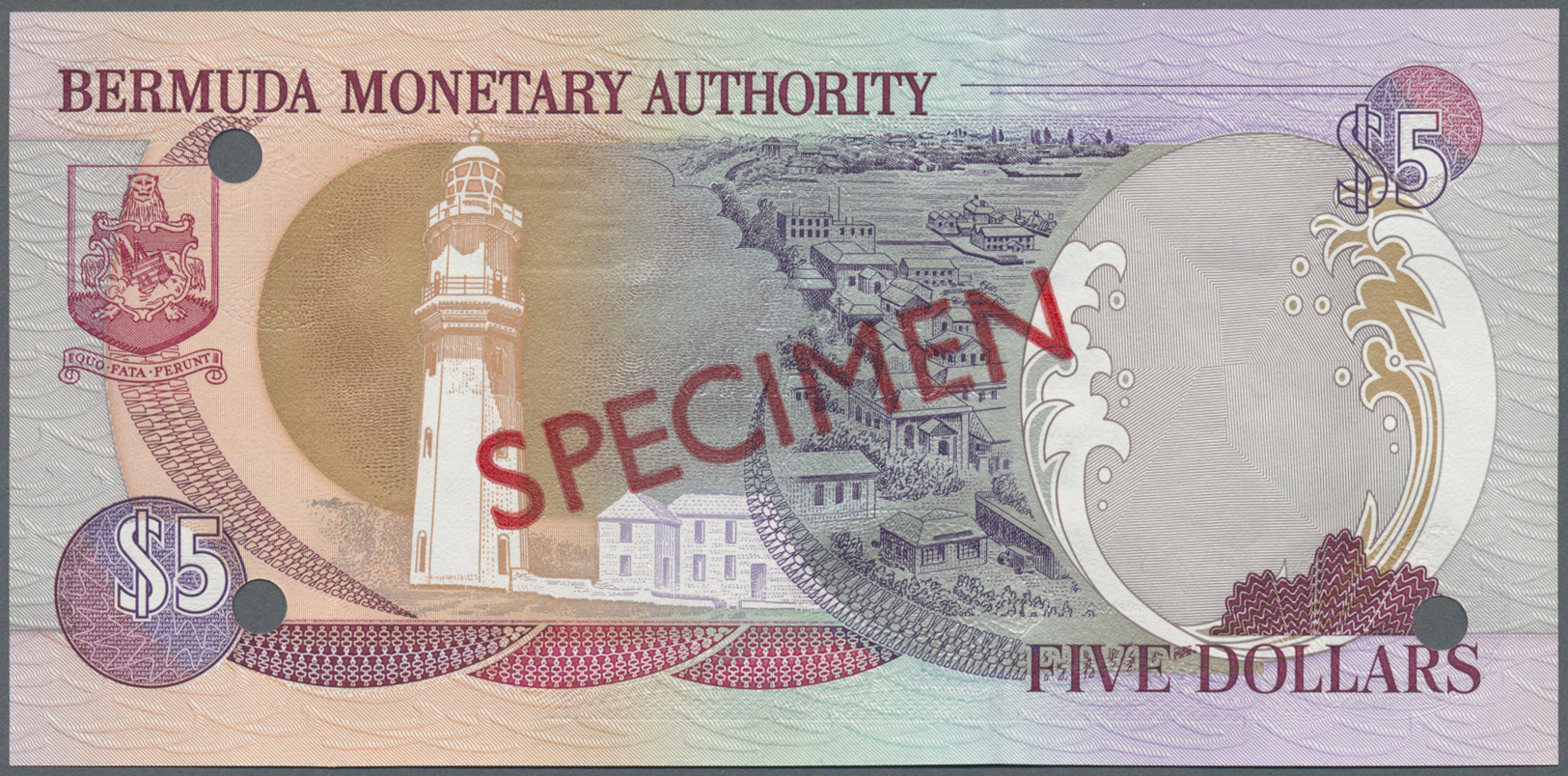 00314 Bermuda: Complete Set Of 1 - 100 Dollars 2000 Specimen P. CS2, All In Condition: UNC. (6 Pcs) - Bermudas