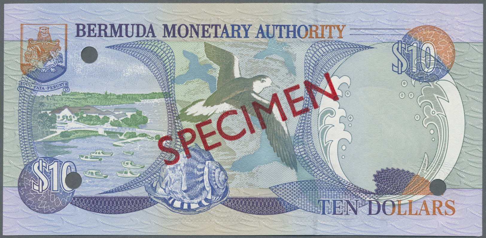 00314 Bermuda: complete set of 1 - 100 Dollars 2000 Specimen P. CS2, all in condition: UNC. (6 pcs)