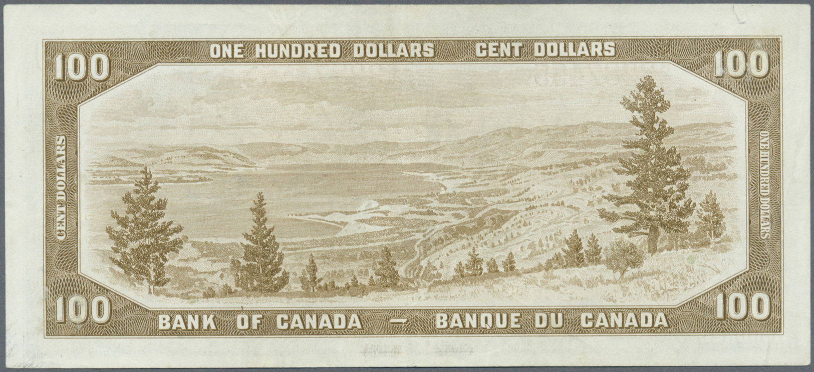 00473 Canada: 100 Dollars 1954 P. 82b In Condition: XF. - Canada