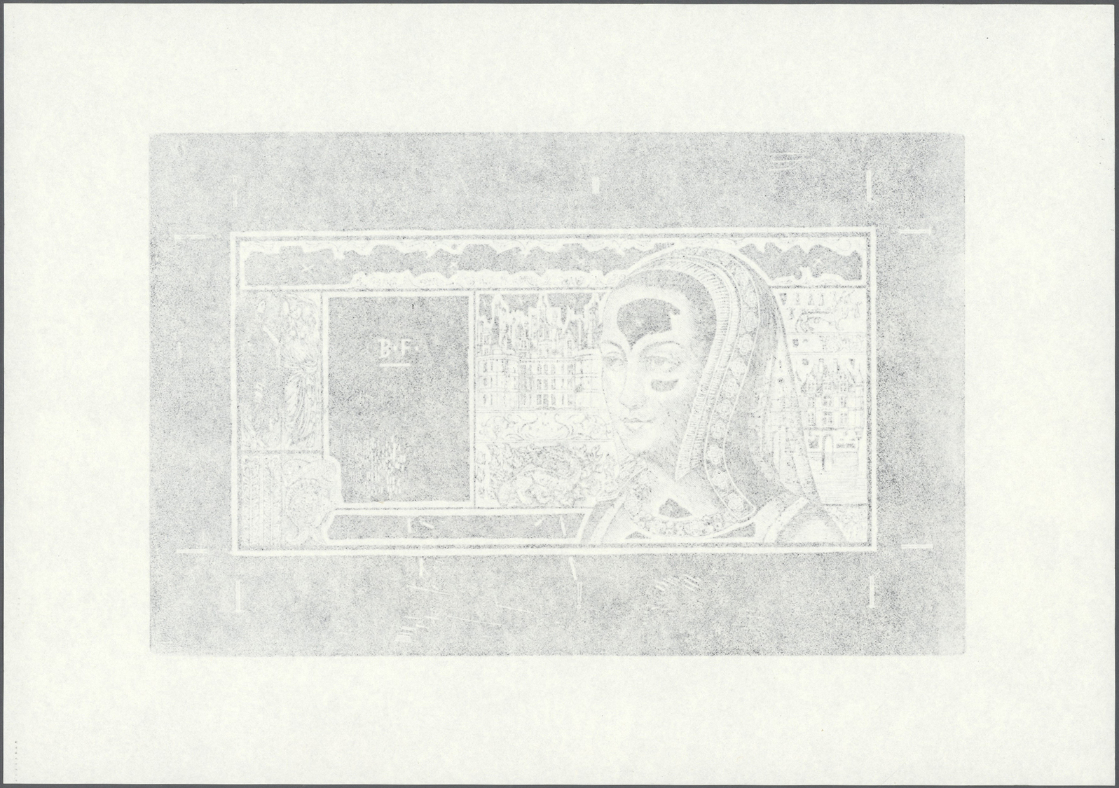 00821 France / Frankreich: Rare Banque De France Specimen Print &ldquo;500 Francs Renaissance&rdquo; &ndash; &ldquo;LINO - Other & Unclassified