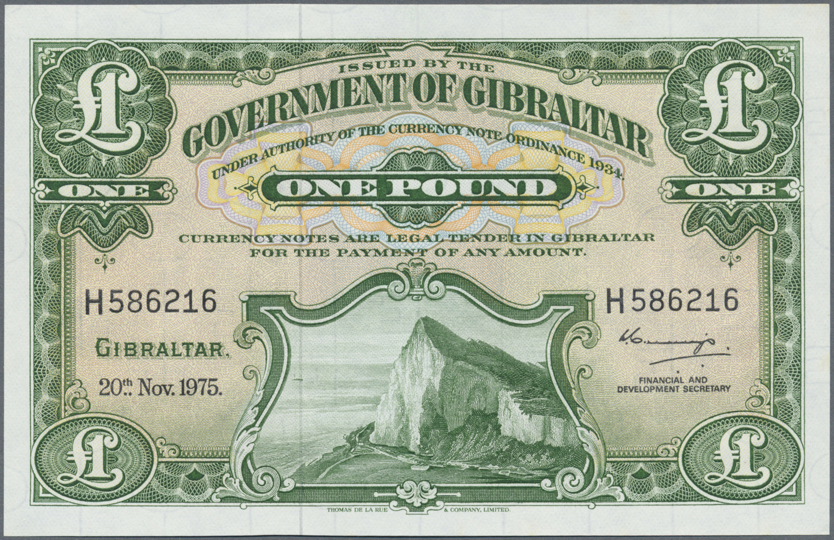 00893 Gibraltar: 1 Pound 1975 P. 18c In Condition: UNC. - Gibraltar