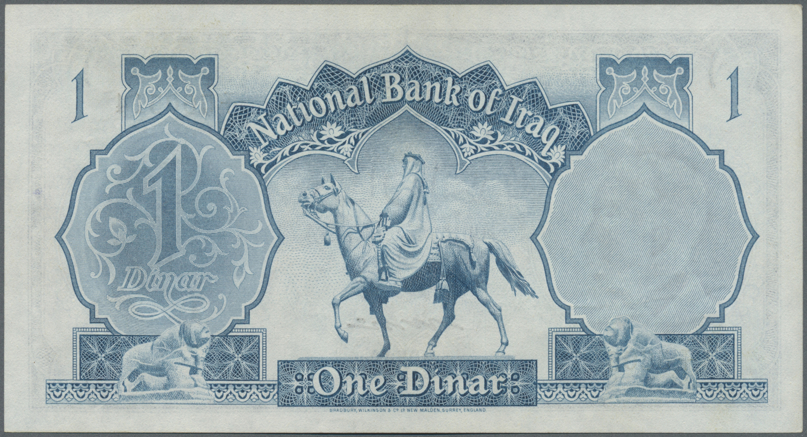 01222 Iraq / Irak: 1 Dinar ND(1955) P. 39a, Unfolded, Only Light Handling And Light Dints In Paper, Original Colors, No - Iraq