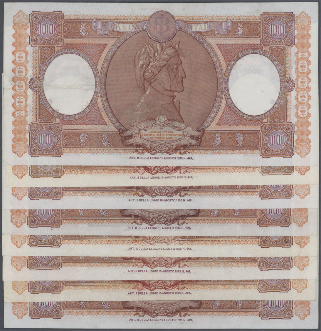 01266 Italy / Italien: Set Of 18 Banknotes 10.000 Lire P. 89 Containing The Following Dates 2x 1962, 4x 1961, 1x 1959, 1 - Other & Unclassified
