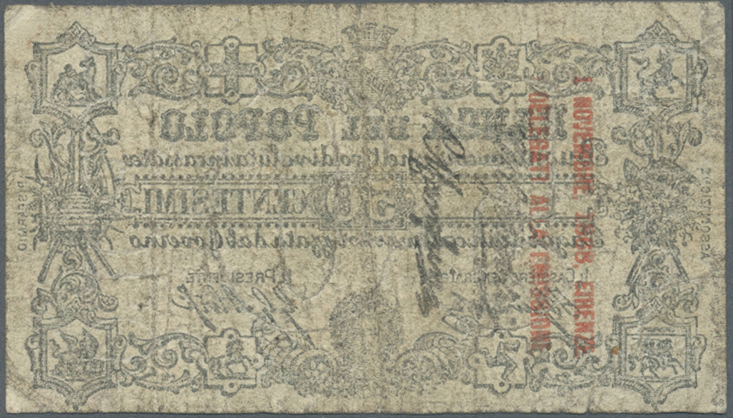 01279 Italy / Italien: Banca Del Popolo, 50 Centisimi ND, P. NL In Used Condition With Several Folds But No Tears, Norma - Other & Unclassified