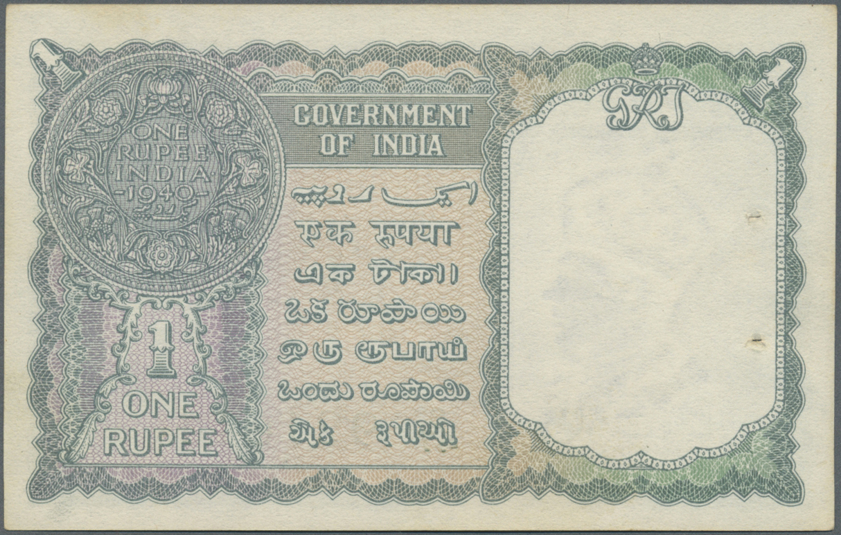 01928 Pakistan: 1 Rupee ND(1948) P. 1, Usual 2 Pinhles At Left, Otherwise Condition: UNC. - Pakistan