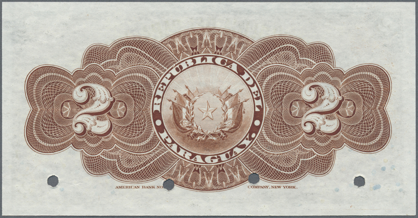 01948 Paraguay:  Caja De Conversion 2 Pesos Fuertes L.14.07.1903 Specimen, P.107bs, Red Overprint "Specimen" At Lower Le - Paraguay