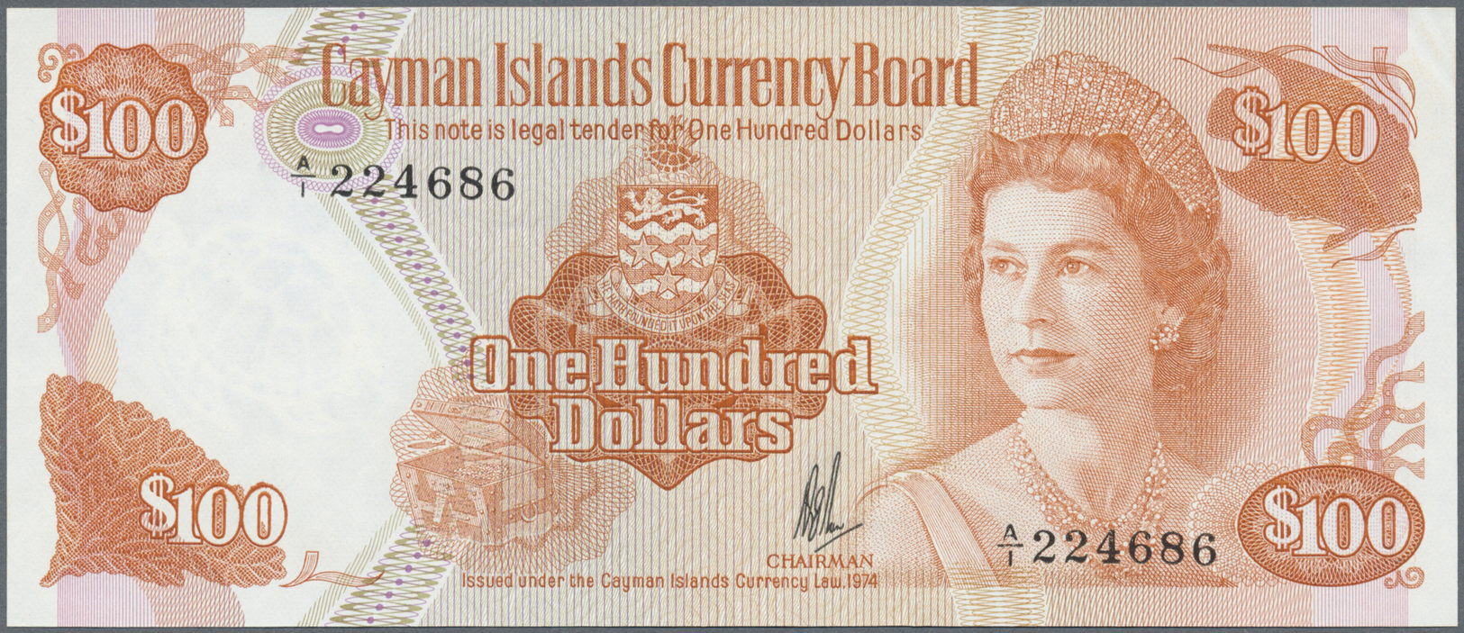 00511 Cayman Islands: 100 Dollars L.194 P. 11 In Condition: UNC. - Cayman Islands