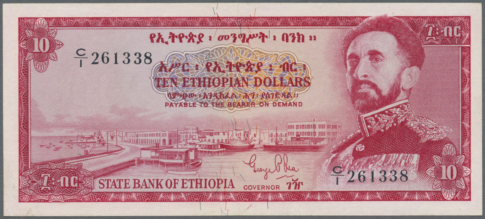 00734 Ethiopia / Äthiopien: 10 Dollars ND(1961) P. 20 In Condition: XF. - Ethiopia