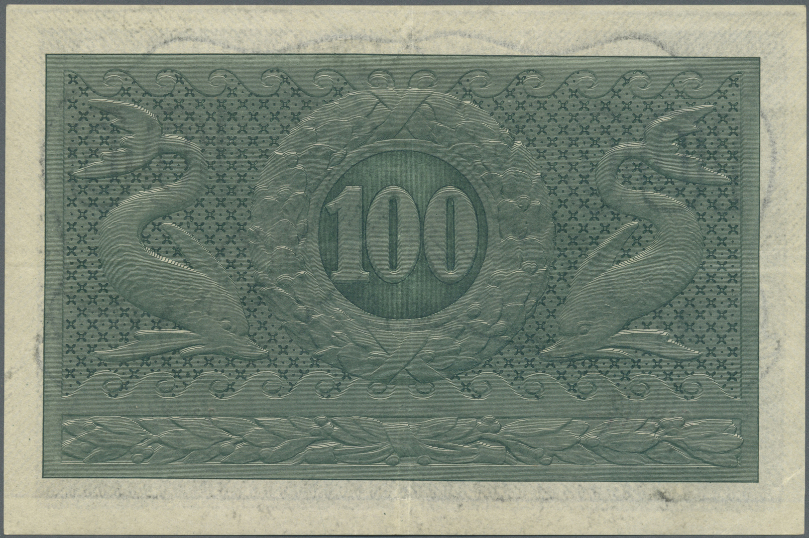 00745 Faeroe Islands / Färöer: 100 Kroner L.1949 P. 15b, Light Center Fold, Corner Folds And Handling In Paper, No Holes - Faroe Islands