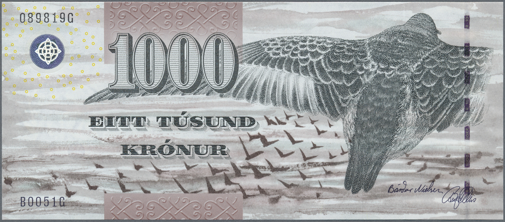 00749 Faeroe Islands / Färöer: Set Of 2 Notes 500 And 1000 Kronur ND P. 27, 28, Both In Condition: UNC. (2 Pcs) - Faroe Islands