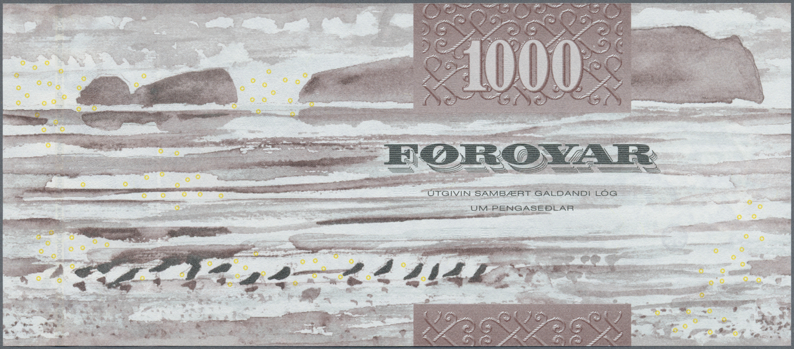 00749 Faeroe Islands / Färöer: Set Of 2 Notes 500 And 1000 Kronur ND P. 27, 28, Both In Condition: UNC. (2 Pcs) - Faroe Islands