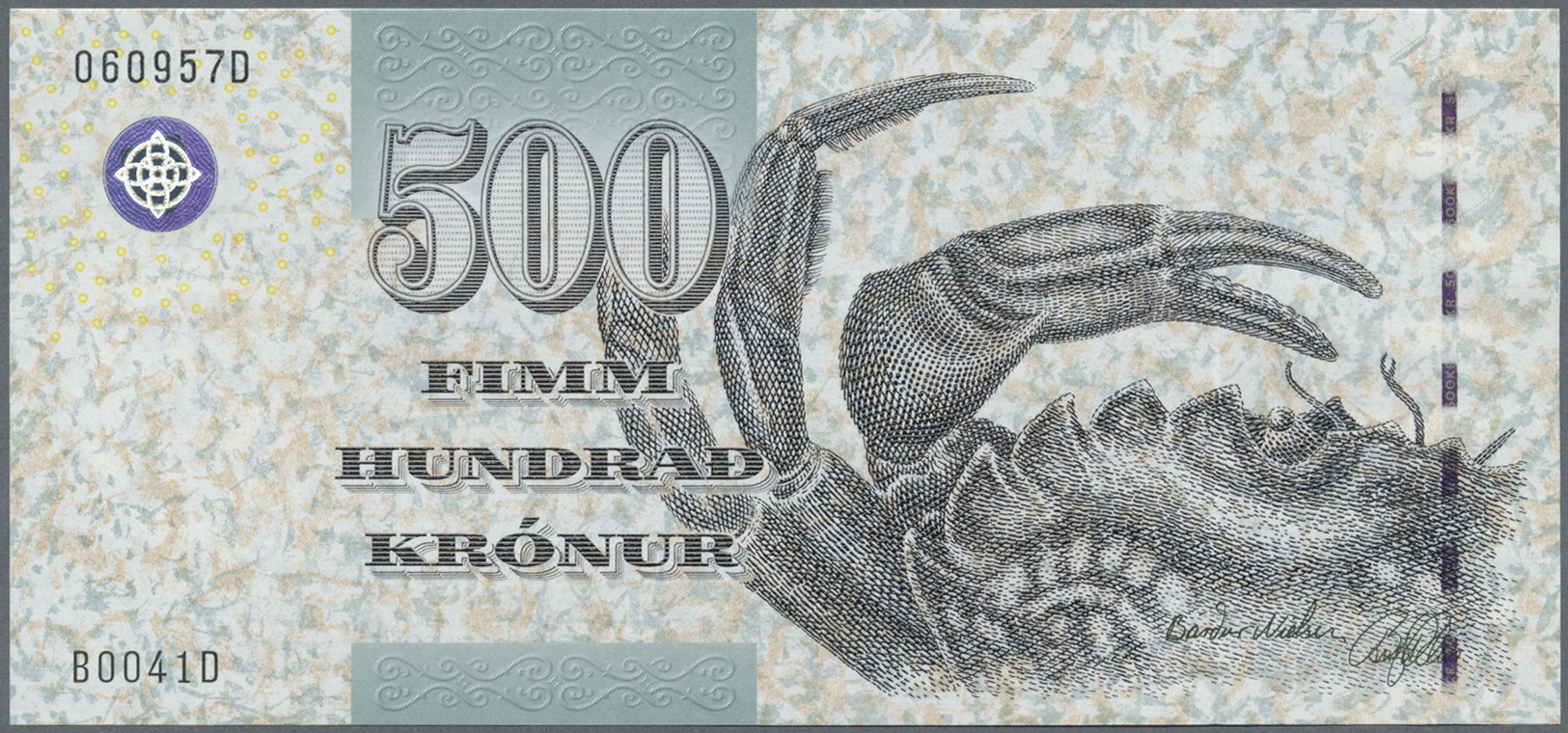 00749 Faeroe Islands / Färöer: Set Of 2 Notes 500 And 1000 Kronur ND P. 27, 28, Both In Condition: UNC. (2 Pcs) - Faroe Islands
