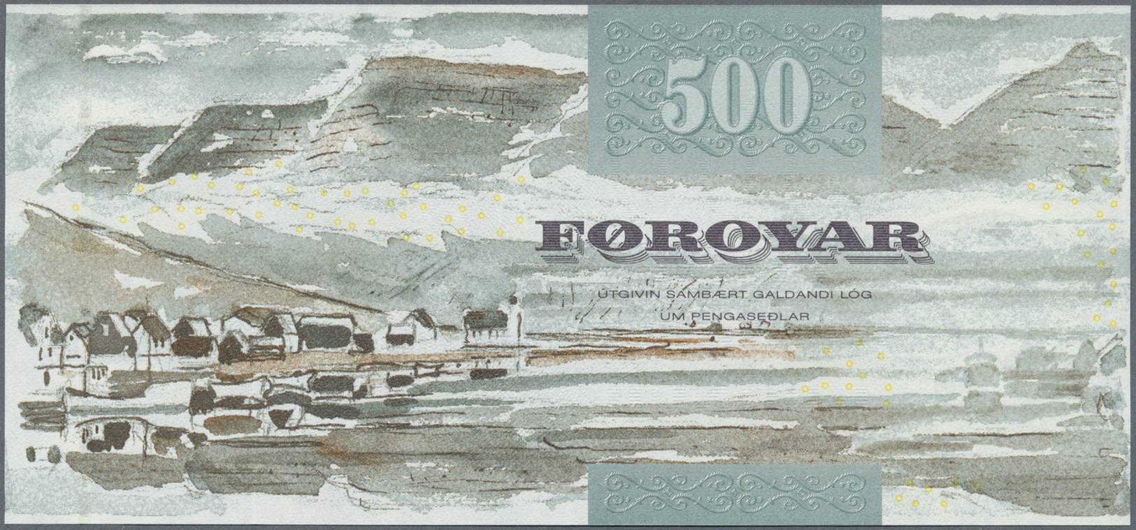 00749 Faeroe Islands / Färöer: Set Of 2 Notes 500 And 1000 Kronur ND P. 27, 28, Both In Condition: UNC. (2 Pcs) - Faroe Islands