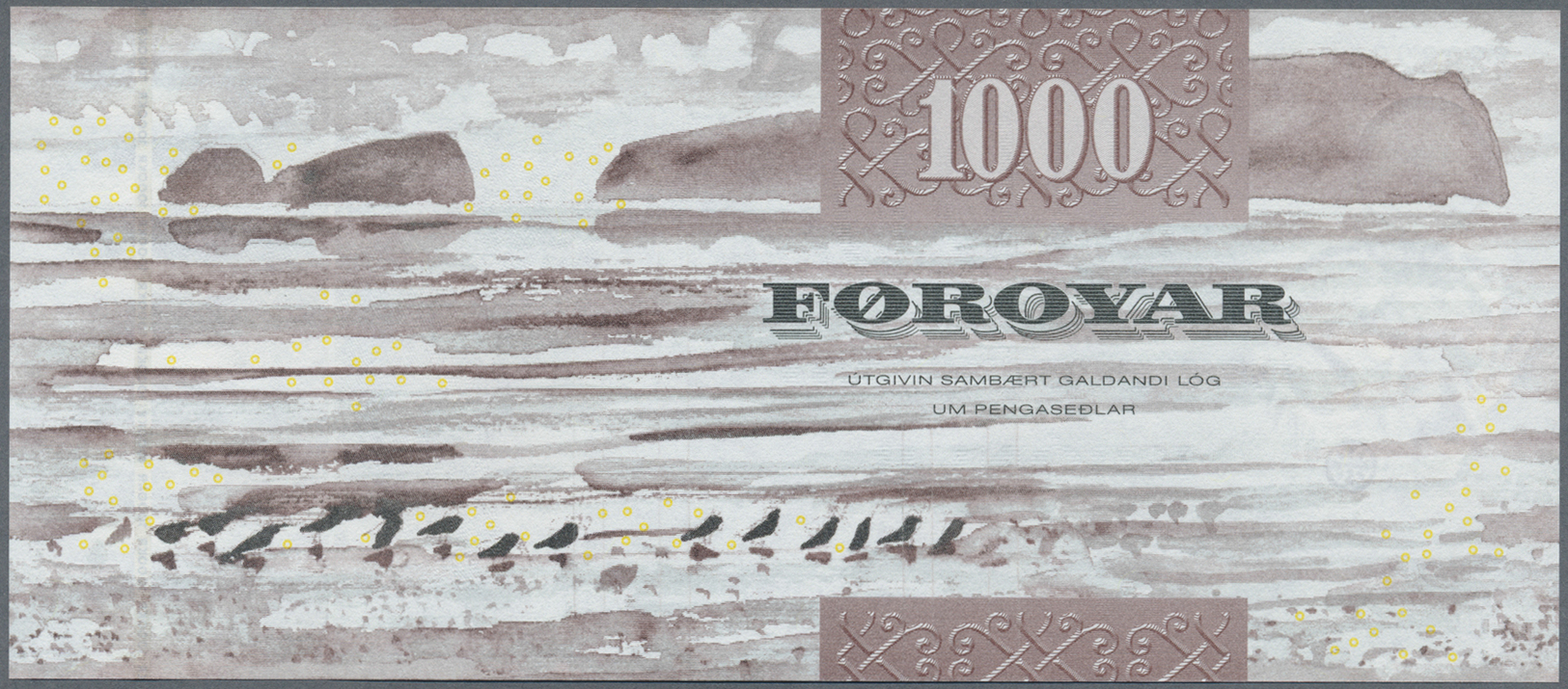 00750 Faeroe Islands / Färöer: 1000 Kronur 2005 P. 28 In Condition: UNC. - Faroe Islands