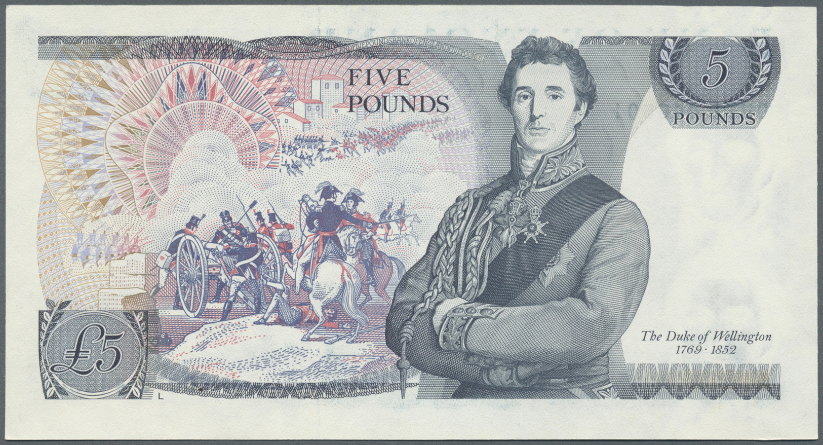 00918 Great Britain / Großbritannien: 5 Pounds ND P. 378 Serial DU72 446501, Error Note Printed Without Signature, In Co - Other & Unclassified