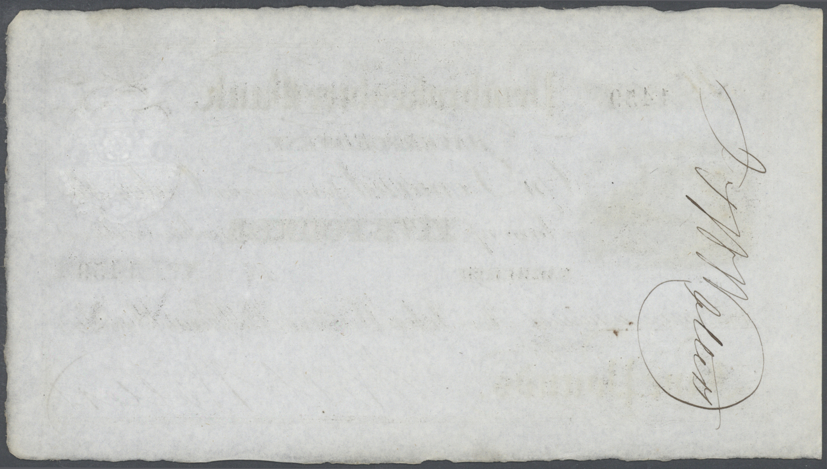 00929 Great Britain / Großbritannien: Pembrokeshire Bank 5 Pounds 18xx P. NL, Outing1479b, ICG Graded 63* UNC. - Other & Unclassified