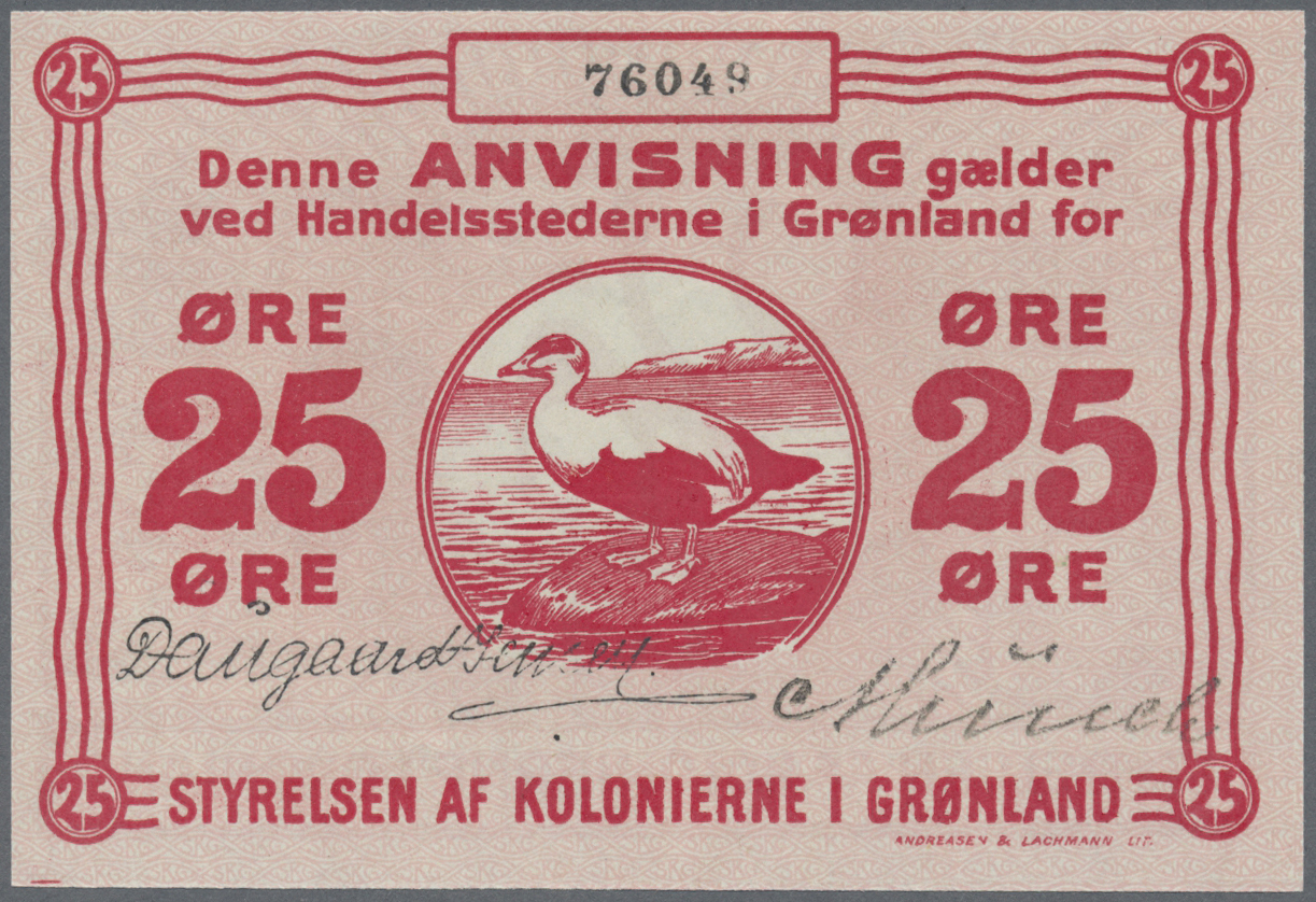 00949 Greenland / Grönland: 25 Öre ND P. 11 In Condition: AUNC. - Greenland