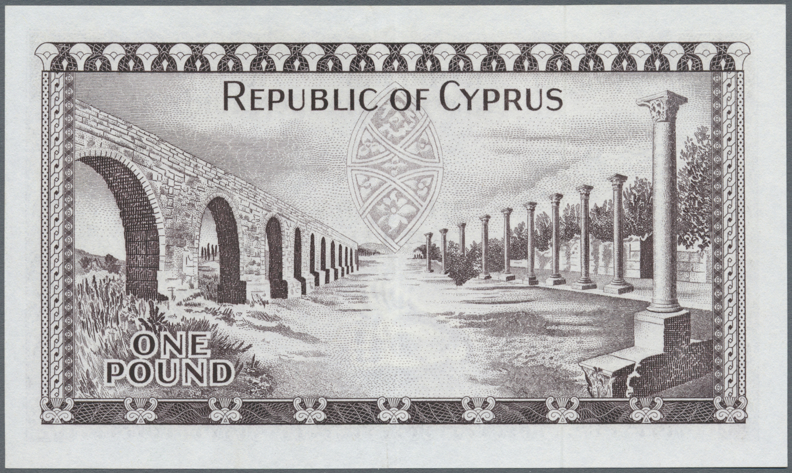 00618 Cyprus / Zypern: 1 Pound 1961 P. 39a, Light Center Fold Otherwise Perfect, Condition: XF. - Cyprus