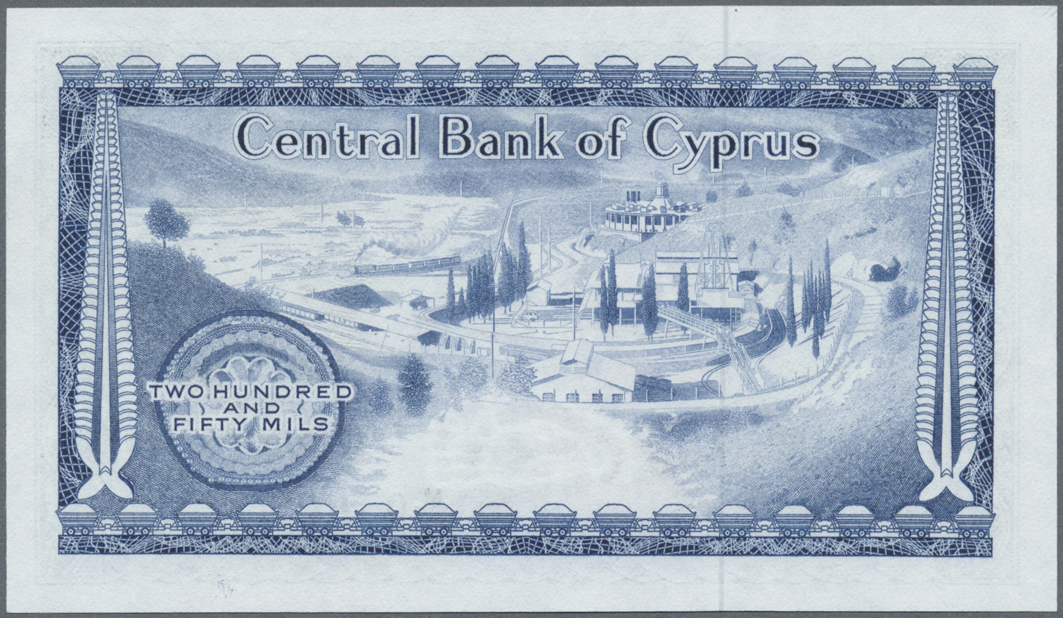 00620 Cyprus / Zypern: Set Of 2 Notes Containing 250 Mils 1976 And 1 Pound 1978 P. 41c, 43c, Both In Condition: UNC. (2 - Cyprus