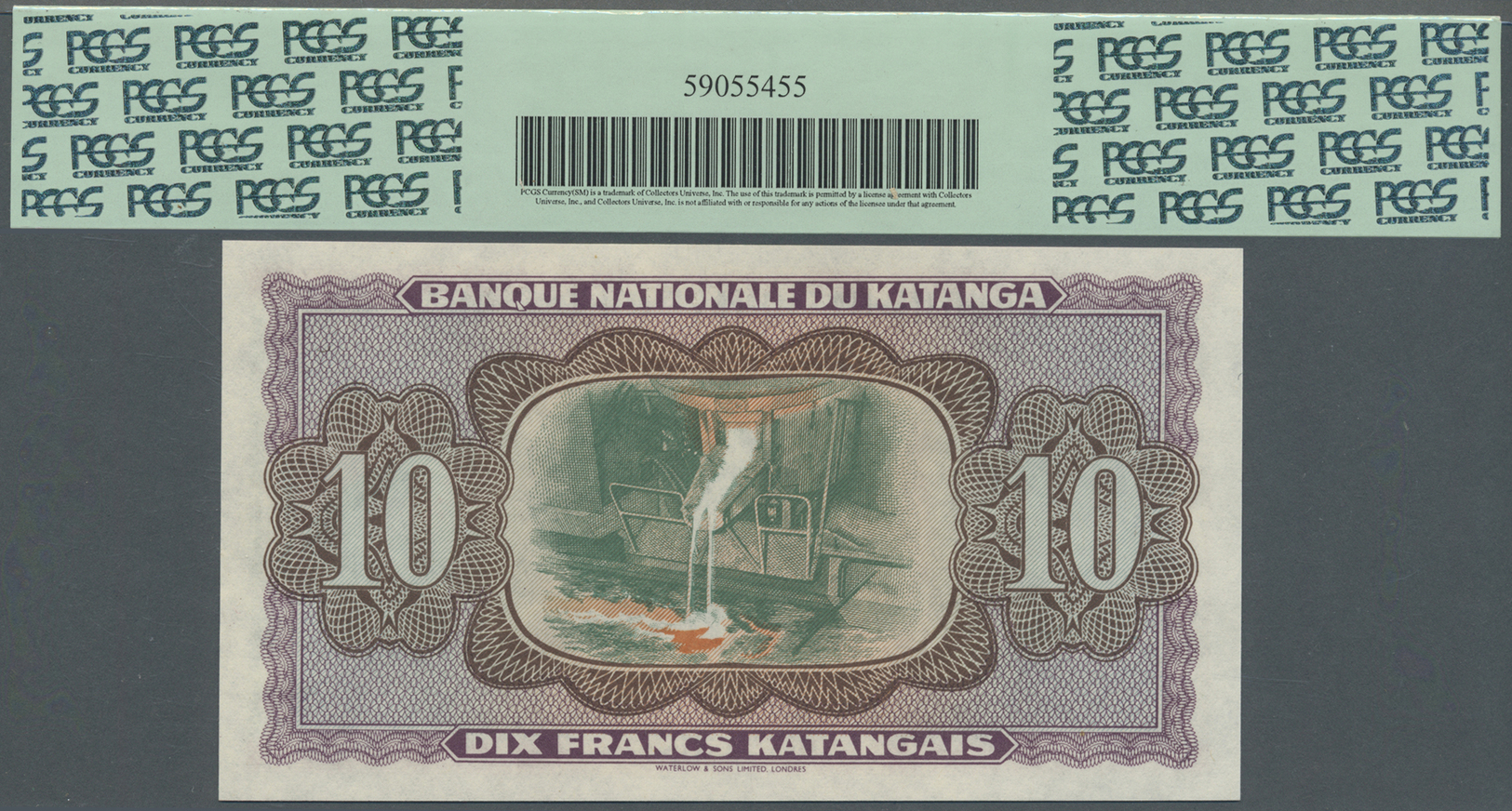 01328 Katanga: Banque Nationale Du Katanga 10 Francs Katangais ND(1960) Remainder Without Date And Serial, P.5Ar In Perf - Other - Africa