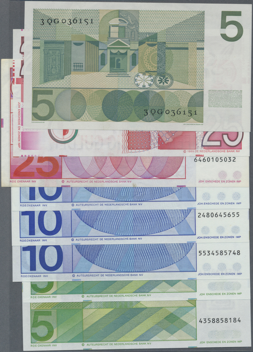 01825 Netherlands / Niederlande: Set Of 14 Notes Containing 10 Gulden 1935 (F+), 20 Gulden 1941 (VF), 2x 5 Gulden 1966 ( - Other & Unclassified