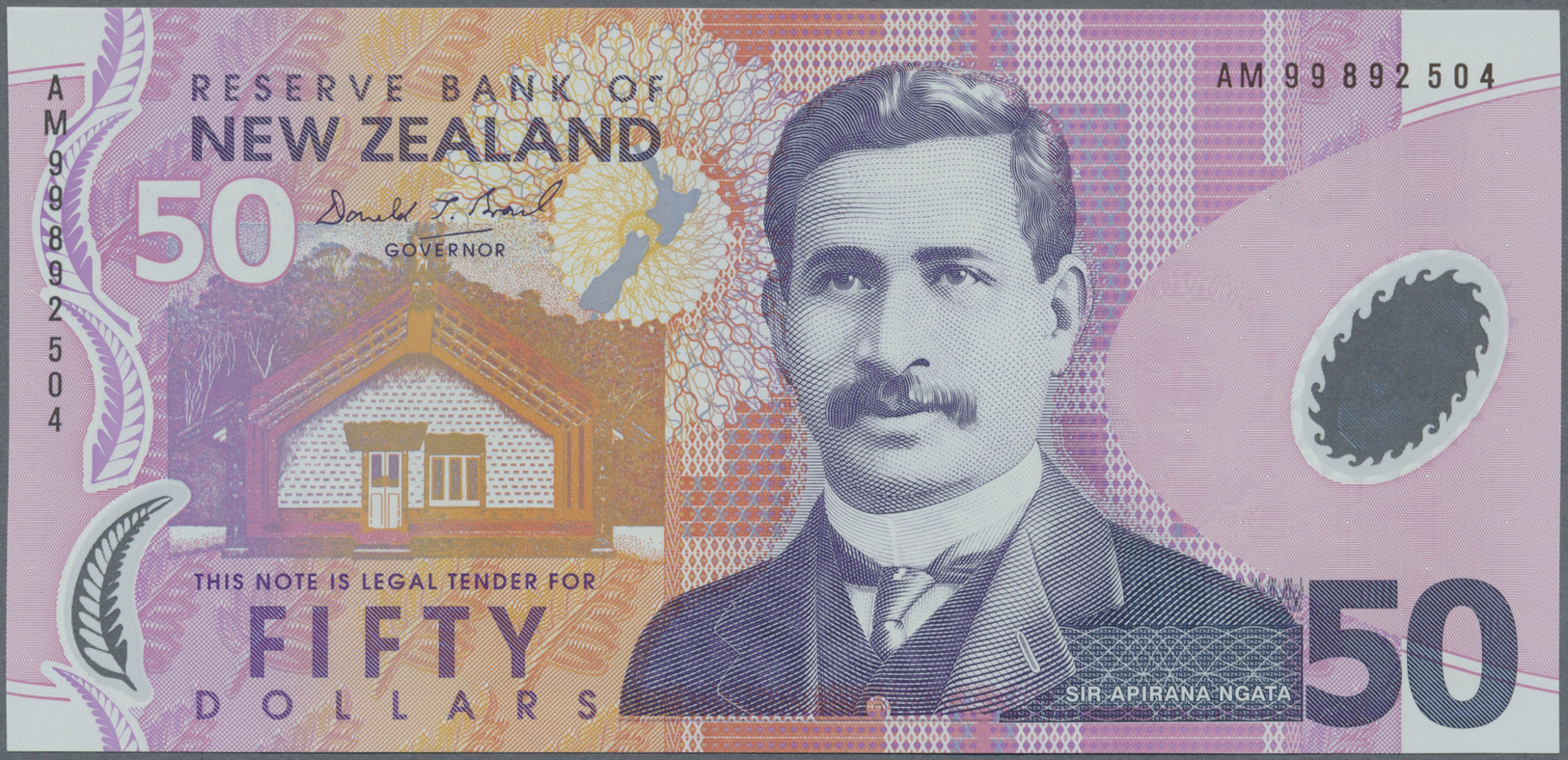 01845 New Zealand / Neuseeland: Set Of 2 Notes 50 Dollars ND Polymer P. 188a In Condition: UNC. (2 Pcs) - New Zealand