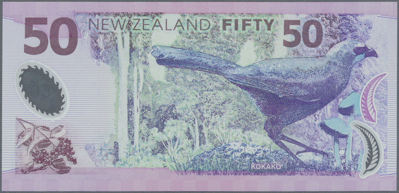 01845 New Zealand / Neuseeland: Set Of 2 Notes 50 Dollars ND Polymer P. 188a In Condition: UNC. (2 Pcs) - New Zealand