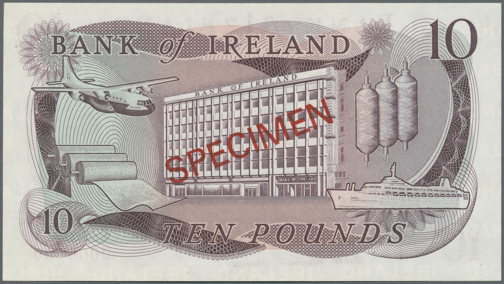 01873 Northern Ireland / Nordirland: 10 Pounds ND Specimen P. 63s In Condition: UNC. - Other & Unclassified