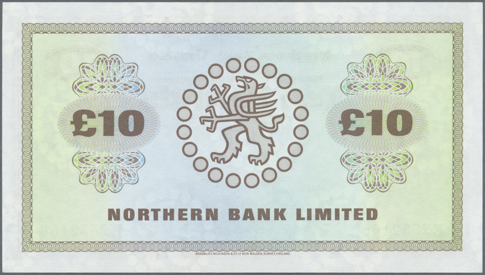 01892 Northern Ireland / Nordirland: 10 Pounds 1982 P. 189d In Condition: UNC. - Other & Unclassified